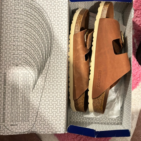 NWT Birkenstock Arizona Big Buckle Cognac - Picture 6 of 7